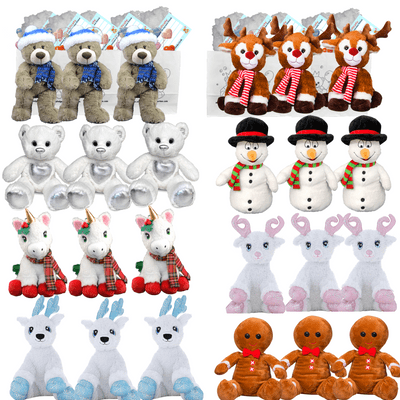 Make your own Bear Party - 24 x 8 inch Christmas Teddies