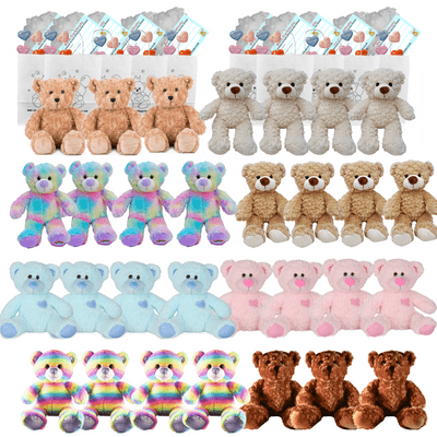 Make your own Bear Party - 30 x 10 inch Mixed Teddies Set D - no-sew