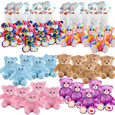 Make your own Bear Party - 30 x 8 inch Teddies Set A - no-sew