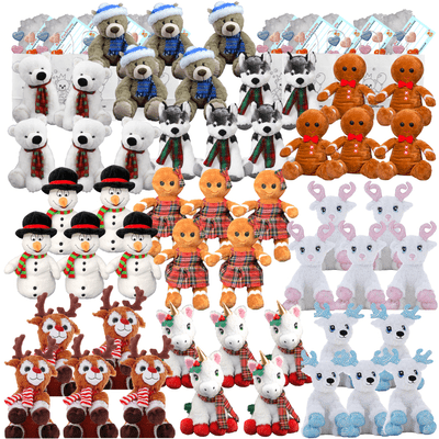 Make your own Bear Party - 50 x 8 inch Christmas Teddies