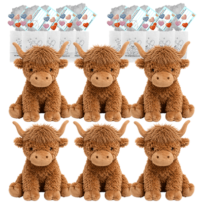 Make your own Bear Party - 6 x 10 inch Highland Cow - no-sew