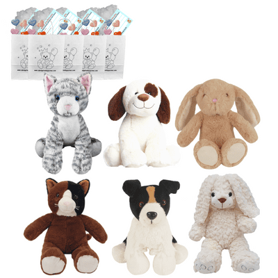 Make your own Bear Party - 6 x 10 inch Mixed Pets - no-sew