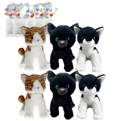 Make your own Bear Party - 6 x 16 inch Cats - no-sew