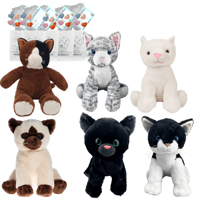 Make your own Bear Party - 6 x 16 inch Cats - no-sew