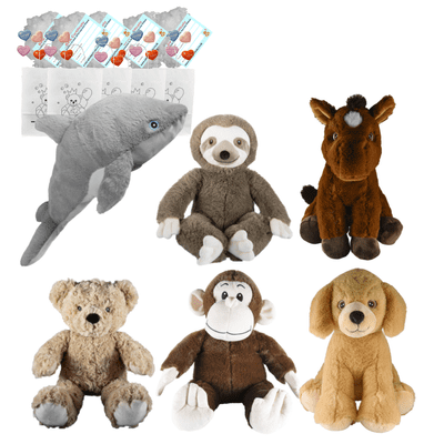 Make your own Bear Party - 6 x 16 inch Eco Plushies no-sew