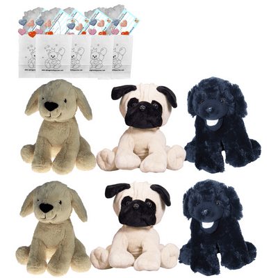 Make your own Bear Party - 6 x 8 inch  Dogs Set B - no-sew
