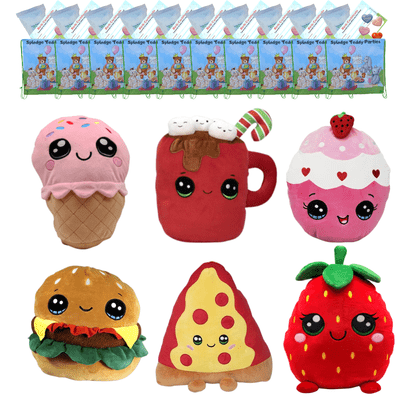 Make your own Bear Party - 6 x Food Pillow Plushies - no-sew