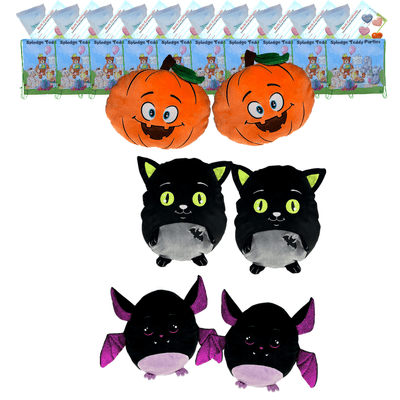 Make your own Bear Party - 6 x Halloween Pillow Plushies - no-sew