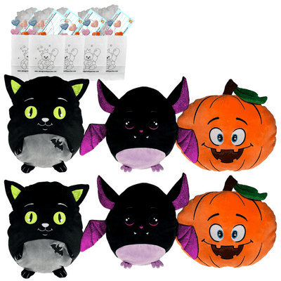 Make your own Bear Party - 6 x Halloween Pillow Plushies - no-sew