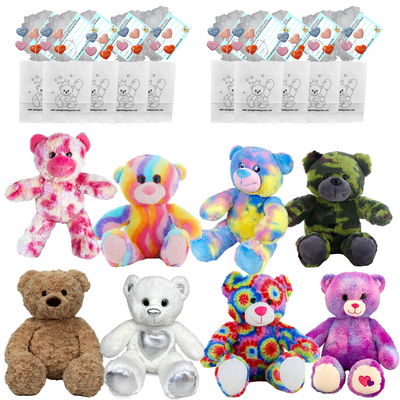 Make your own Bear Party - 8 x 16 inch TM Teddies Set A -  no-sew