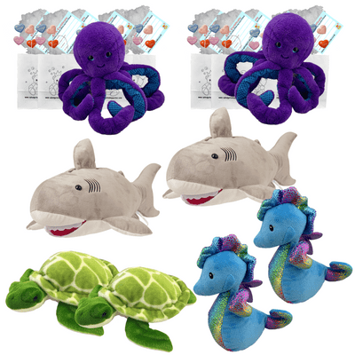 Make your own Bear Party - 8 x 16 inch Under the Sea Plushies - no-sew