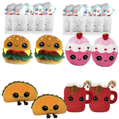 Make your own Bear Party - 8 x Food Pillow Plushies no-sew