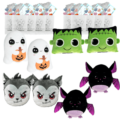 Make your own Bear Party - 8 x Halloween Pillow Plushies no-sew