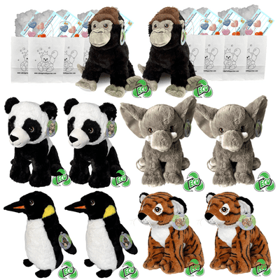 Make your own Teddy Bear Party - 10 x 16 inch Eco Origins Animals - no sew
