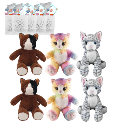 Make your own Teddy Bear Party - 6 x 10 inch Mixed Cats