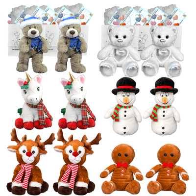 Make your own Teddy Party - 12 x 8 inch Christmas Bears