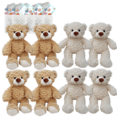 Make your own Teddy Party - 8 x 10 inch Natural Mixed Bears