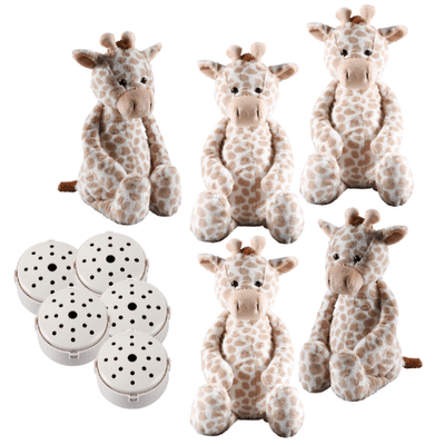 Pack of 5 x Baby Heartbeat bear - 10-inch Flopsy Giraffes