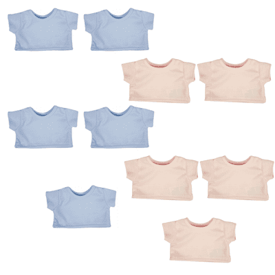 Party - 10 x 8-10 inch Blue & Pink T-Shirts