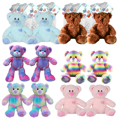 Party - 12 x 16 inch Teddy Bear Making Kits - no sew - Set C