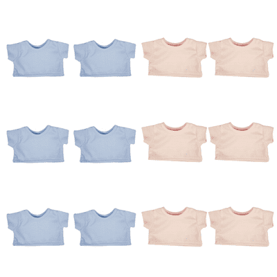 Party - 12 x 8-10 inch - 6 x Blue T-Shirts & 6 x Pink T-Shirts