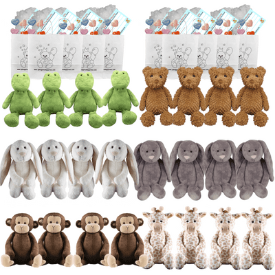 Party - 24 x 10 inch Flopsy Animals  Bear Making Kits - no sew