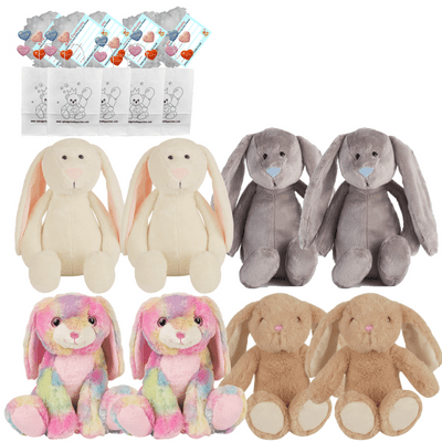 Party - 8 x 16 inch Bunny Rabbit Bear Making Kits - no sew