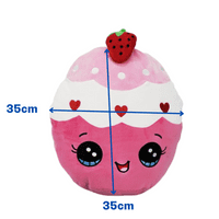 Pink Cupcake - Food Squishy Plush Pillow DIY Kit - no-sew