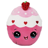 Pink Cupcake - Squishy Plush Toy Pillow DIY Kit - no-sew