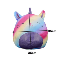 Rainbow Unicorn - Squishy Plush Toy Pillow DIY Kit - no-sew