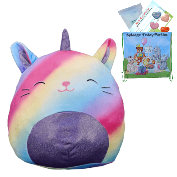 Rainbow Unicorn - Squishy Plush Toy Pillow DIY Kit - no-sew