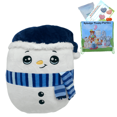 Snowman - Squishy Plush Toy Pillow DIY Kit - no-sew