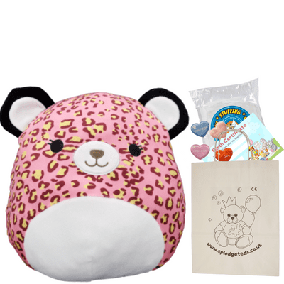 Stuff a Plushie Pillow Kit - Pink Leopard Cat