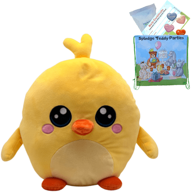 Yellow Chick - Squishy Plush Pillow DIY Kit - no-sew