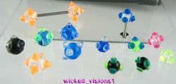 Acrylic spiked  threaded Ball x 50 balls