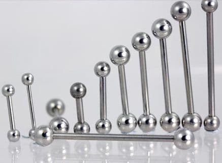 Barbells High Polish Titanium