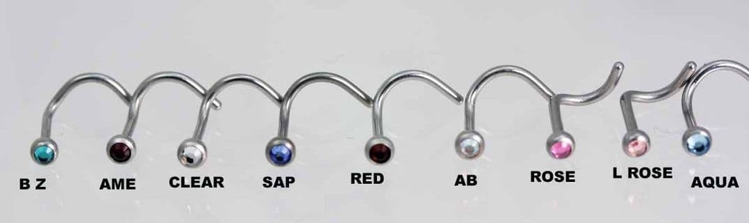 Jewelled Nose studs