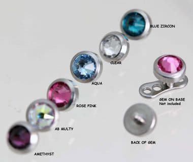 Jewelled Tops for dermal base