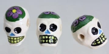 SKG04 PAINTED GLAZED SKULL from 0.25p