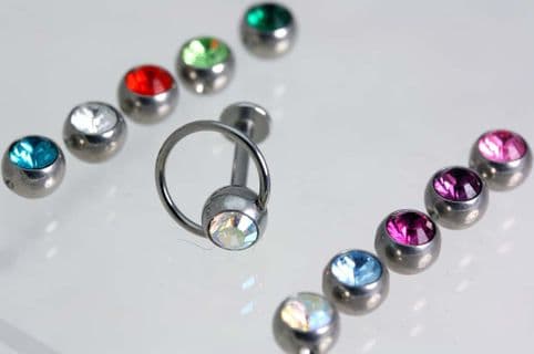 Spare Gems With Thread & Crimp