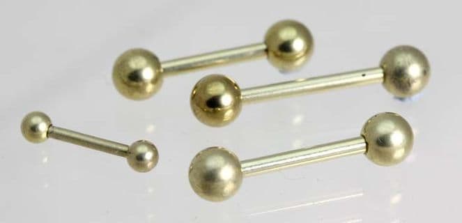 Ti PVD GOLD BARBELL