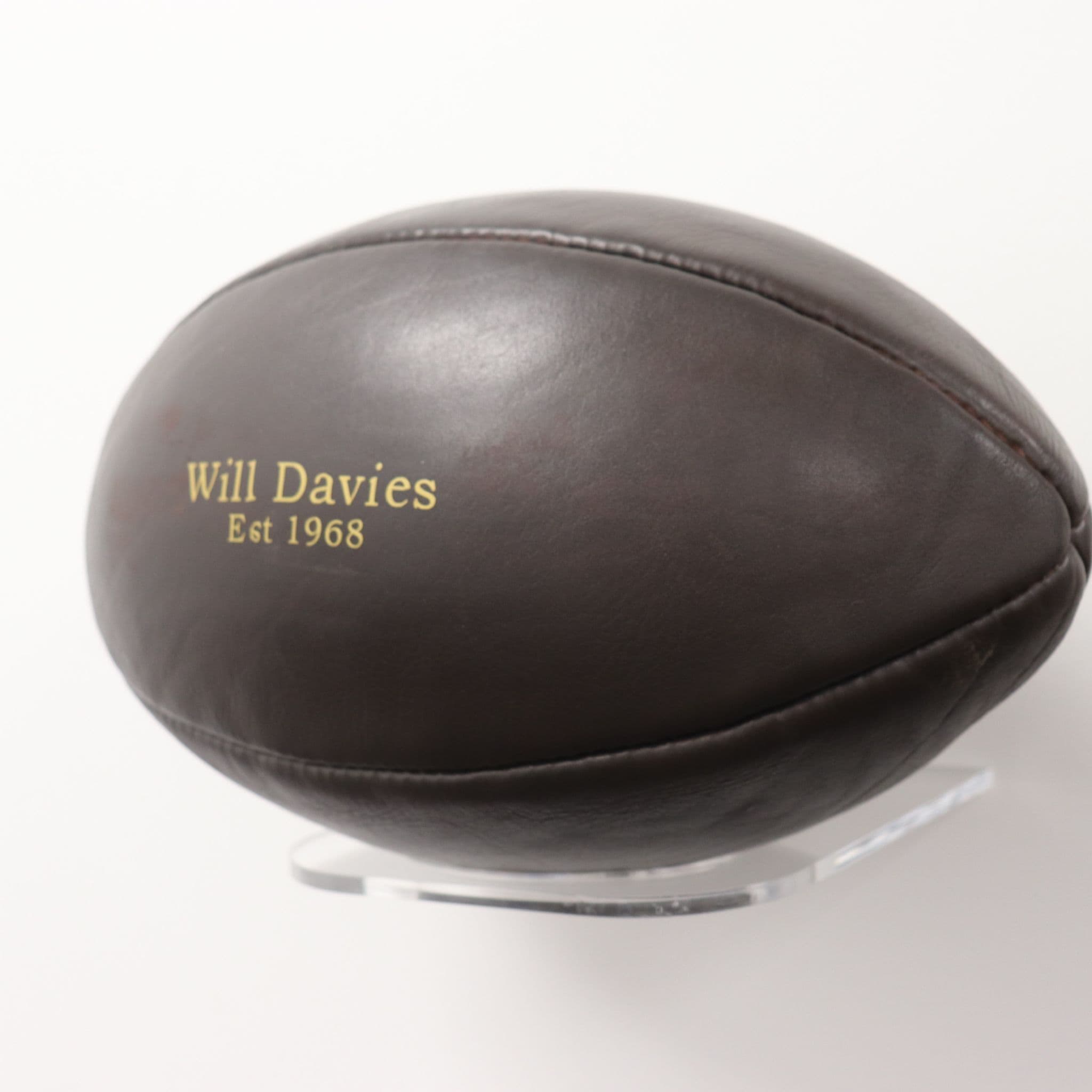 Personalised Vintage Leather Rugby Ball