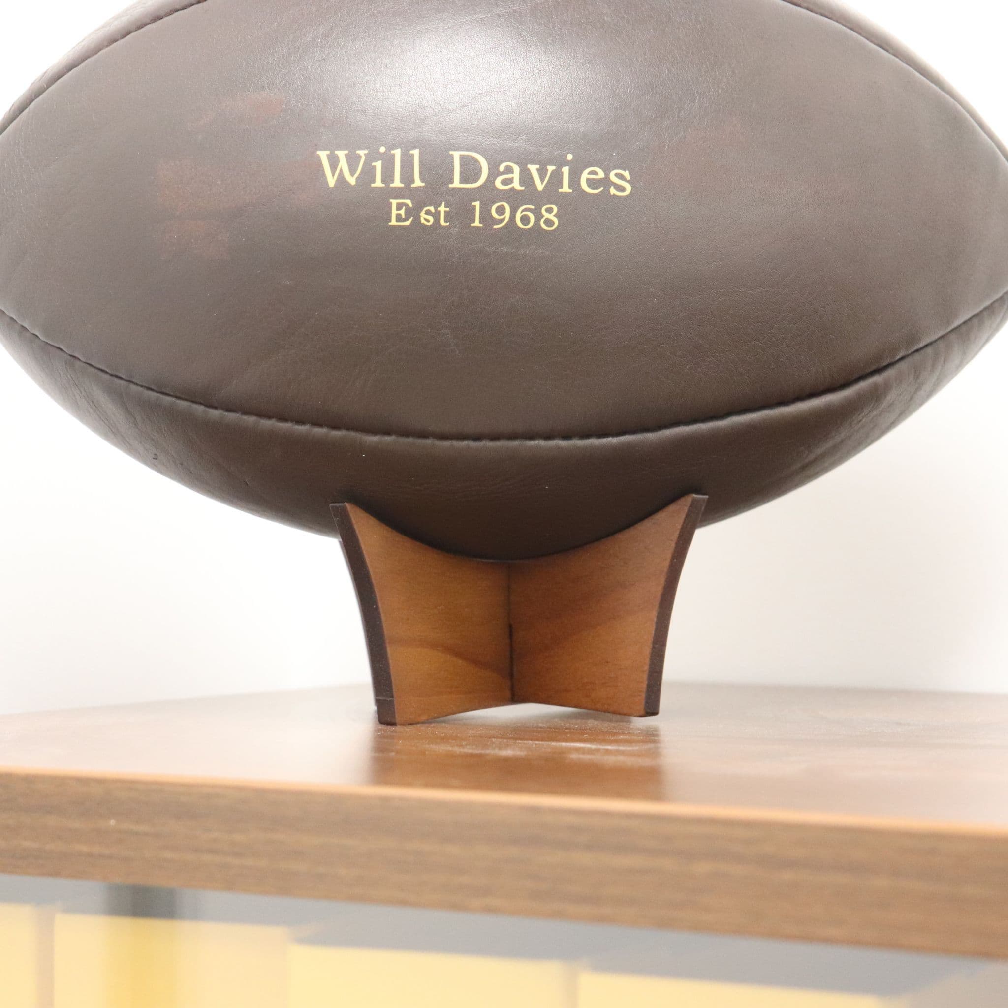Personalised Vintage Leather Rugby Ball