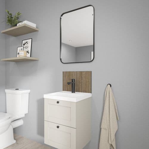 Alloy Decor Vanity Splashbacks - Linear Oak