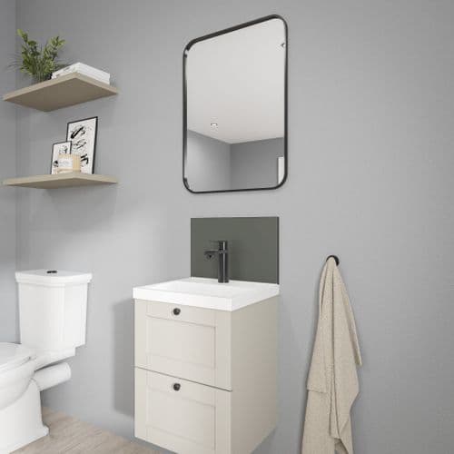 Alloy Solid Colour Vanity Splashbacks - Battleship Grey