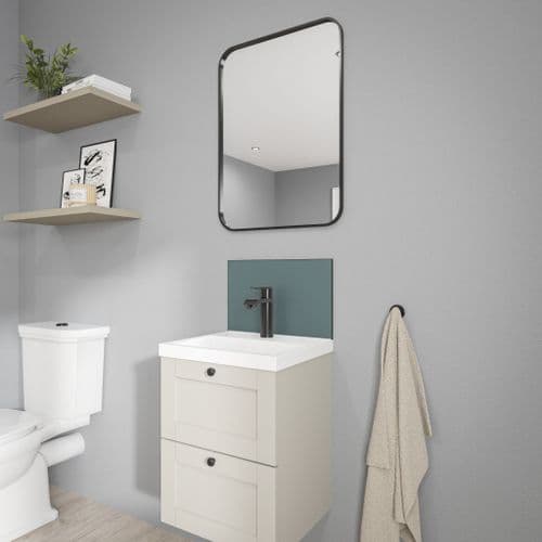 Alloy Solid Colour Vanity Splashbacks - Neptune Blue