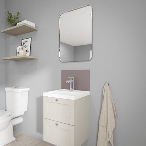 Alloy Solid Colour Vanity Splashbacks - Smoked Rose