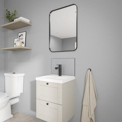 Alloy Solid Colour Vanity Splashbacks - Urban Grey