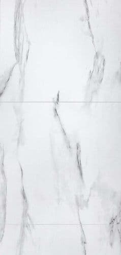 Berry Alloc Wall & Water Tile Effect 600 x 600mm - White Marble - Satin