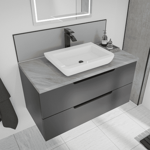 Mermaid 28mm Vanity Worktops - Brera Marble